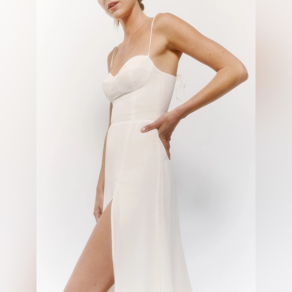 Reformation Juliette Dress in Ivory (4)